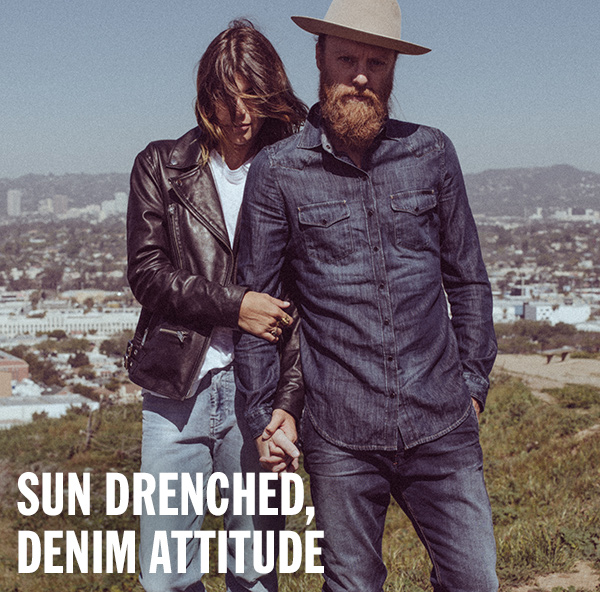 SUN DRENCHED, DENIM ATTITUDE