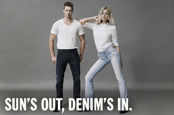 SUN'S OUT, DENIM'S IN.