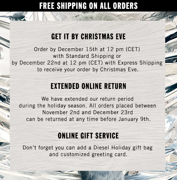 FREE SHIPPING ON ALL ORDERS