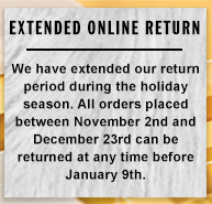 EXTENDED ONLINE RETURN