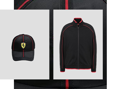 BLACK, WHITE AND RED MEN'S ESSENTIAL ZIPPERED SWEATSHIRT IN FRENCH TERRY WITH BLACK CAP