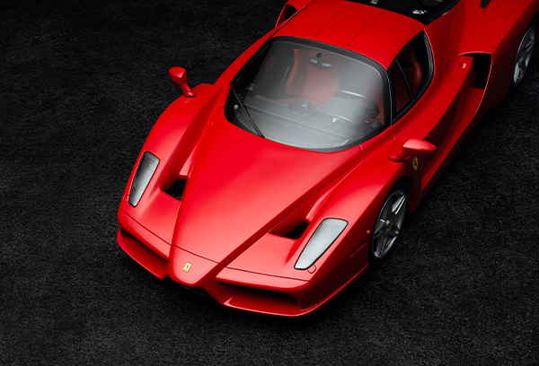 FERRARI ENZO 1:8 SCALE MODEL VIEW FROM TOP