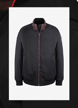 MEN'S BOMBER WITH SHOULDER FIT SYSTEM AND GRAPHENE SOFT PADDING, MADE IN ITALY.