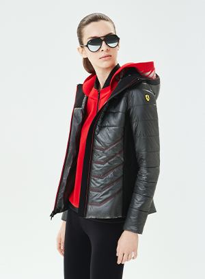 A WOMAN AND A MAN WEARING GREY JACKET IN RECYCLED NYLON AND SOFTSHELL WITH GRAPHENE SOFT FILLING