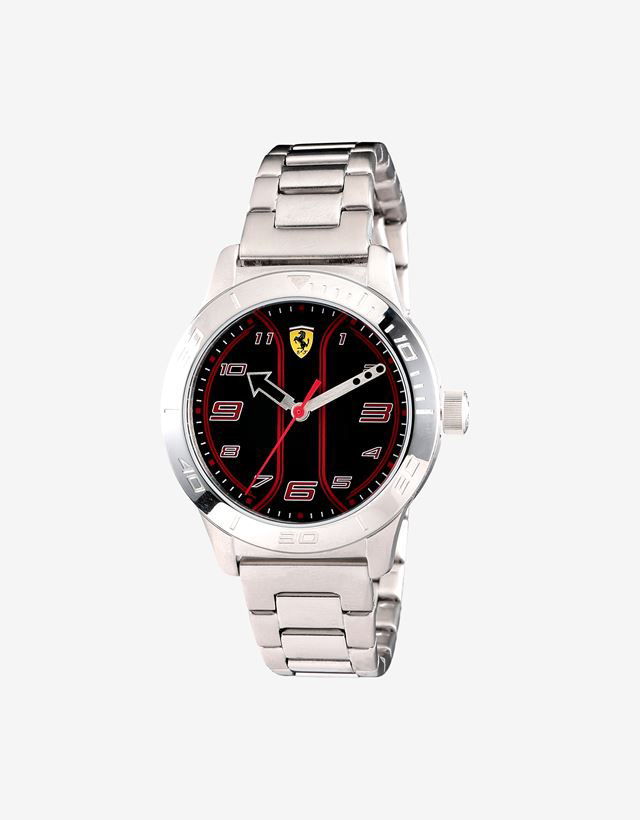 Children’s silver and black Academy watch