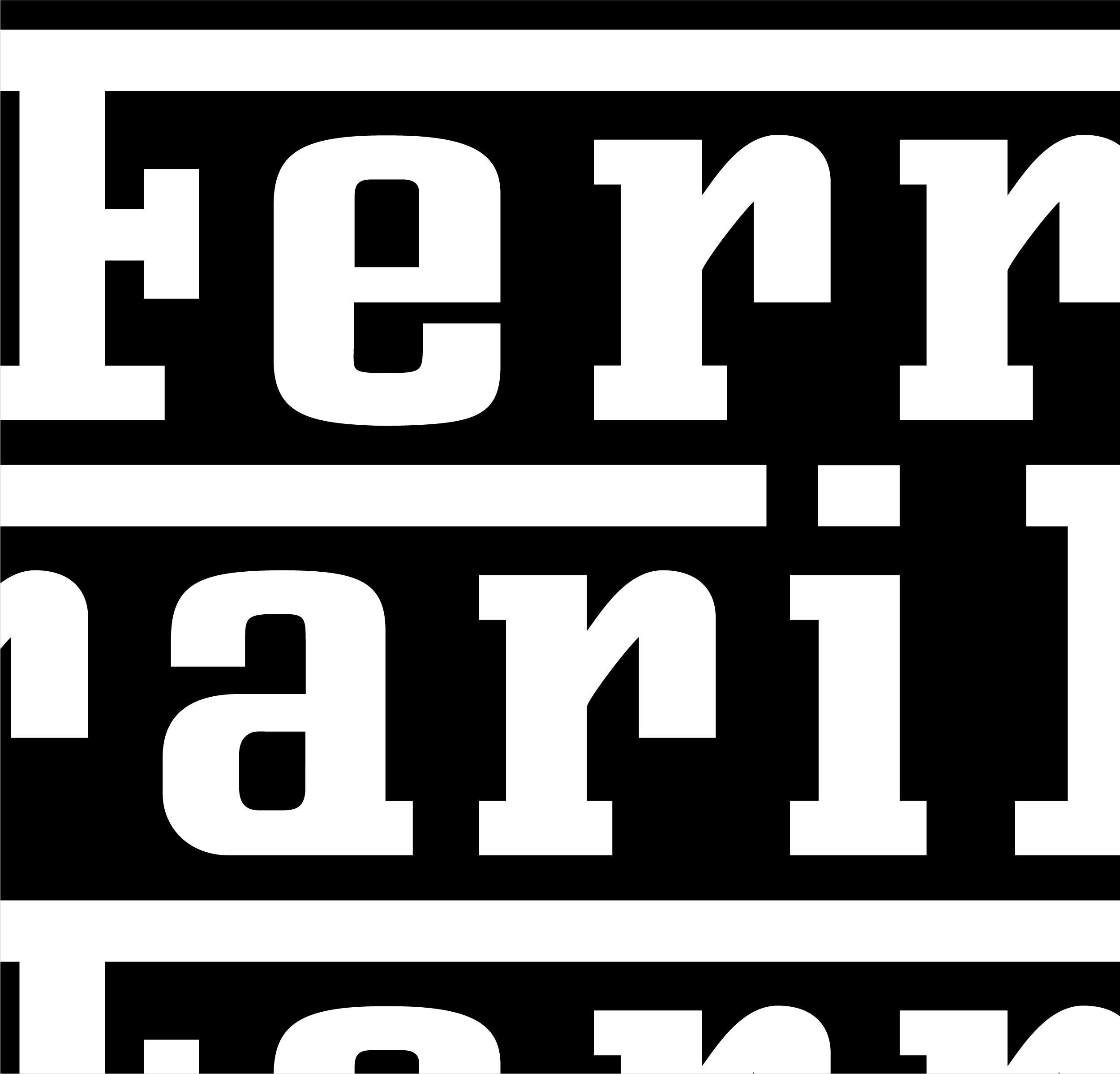 Ferrari logo in black and white