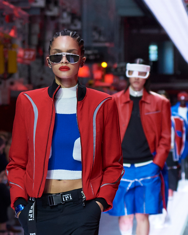 Models walking the catwalk during the fashion show