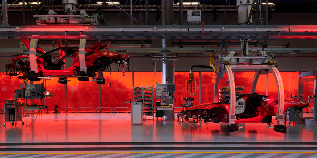Picture of Ferrari factory interiors