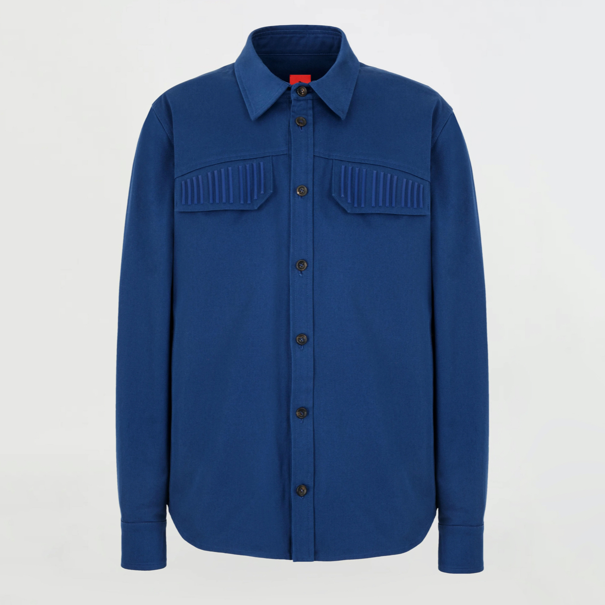 Men's light blue organic cotton shirt