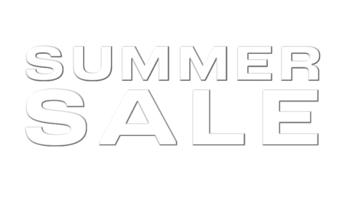 Summer Sale message on a dark background