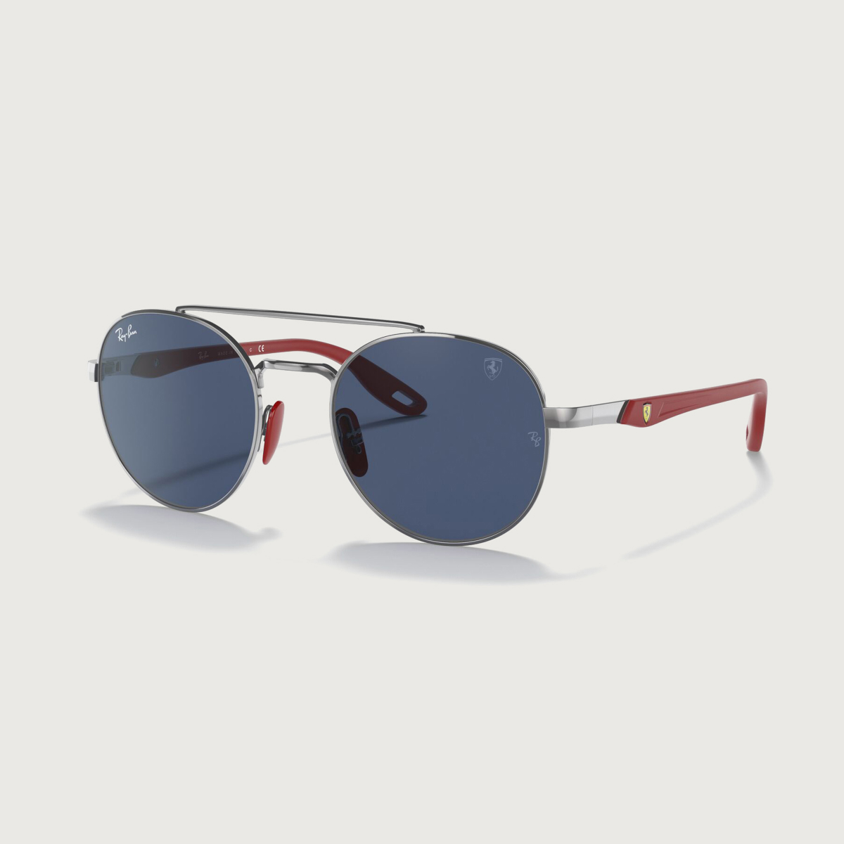 Gunmetal Ray-Ban for Scuderia Ferrari sunglasses with dark blue lenses
