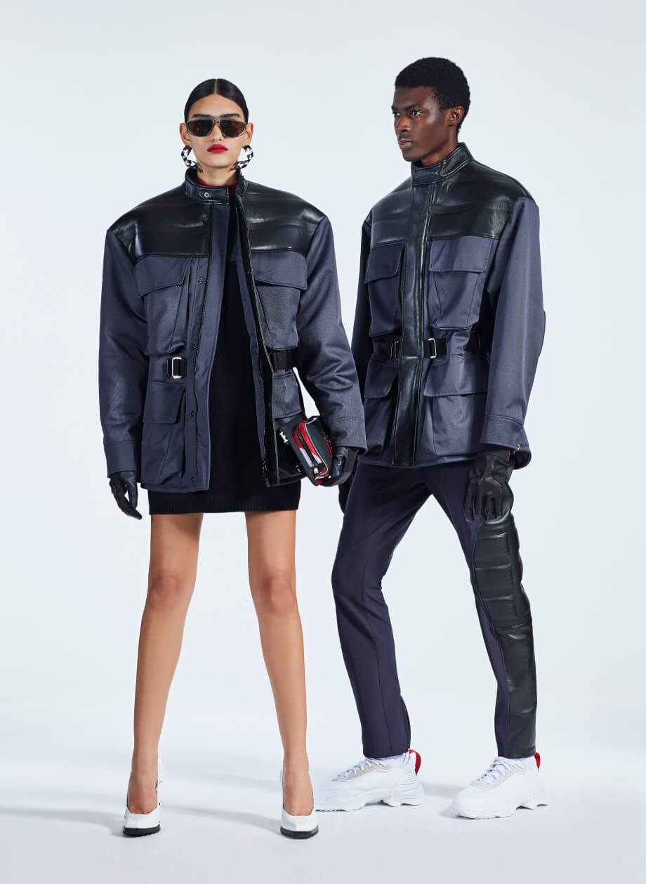 Looks for men and women featuring timeless and sporty-luxe jackets designed with high-performance materials and details.