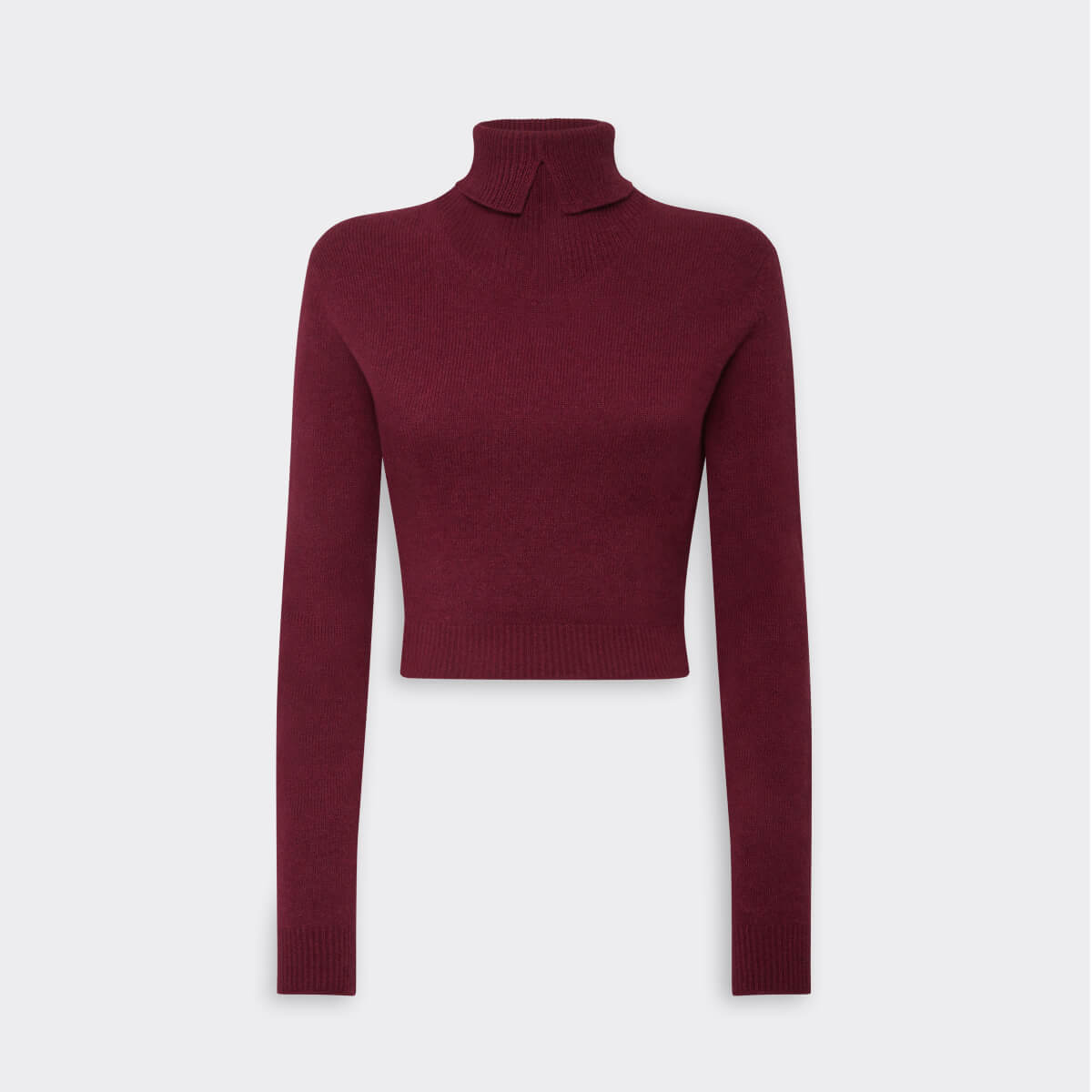 High-neck jumper in eco-cashmere