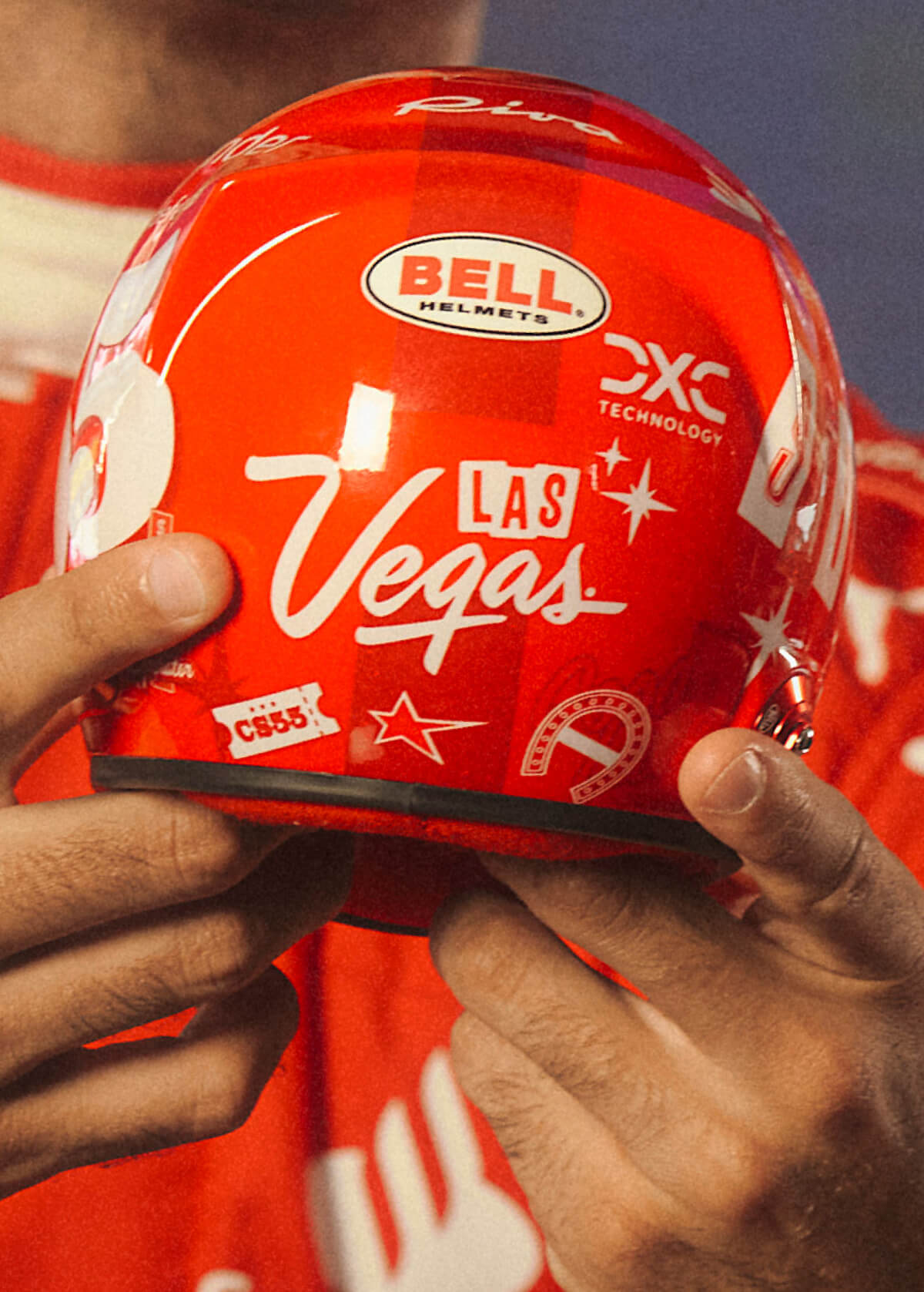 1:2 scale Las Vegas GP mini helmet