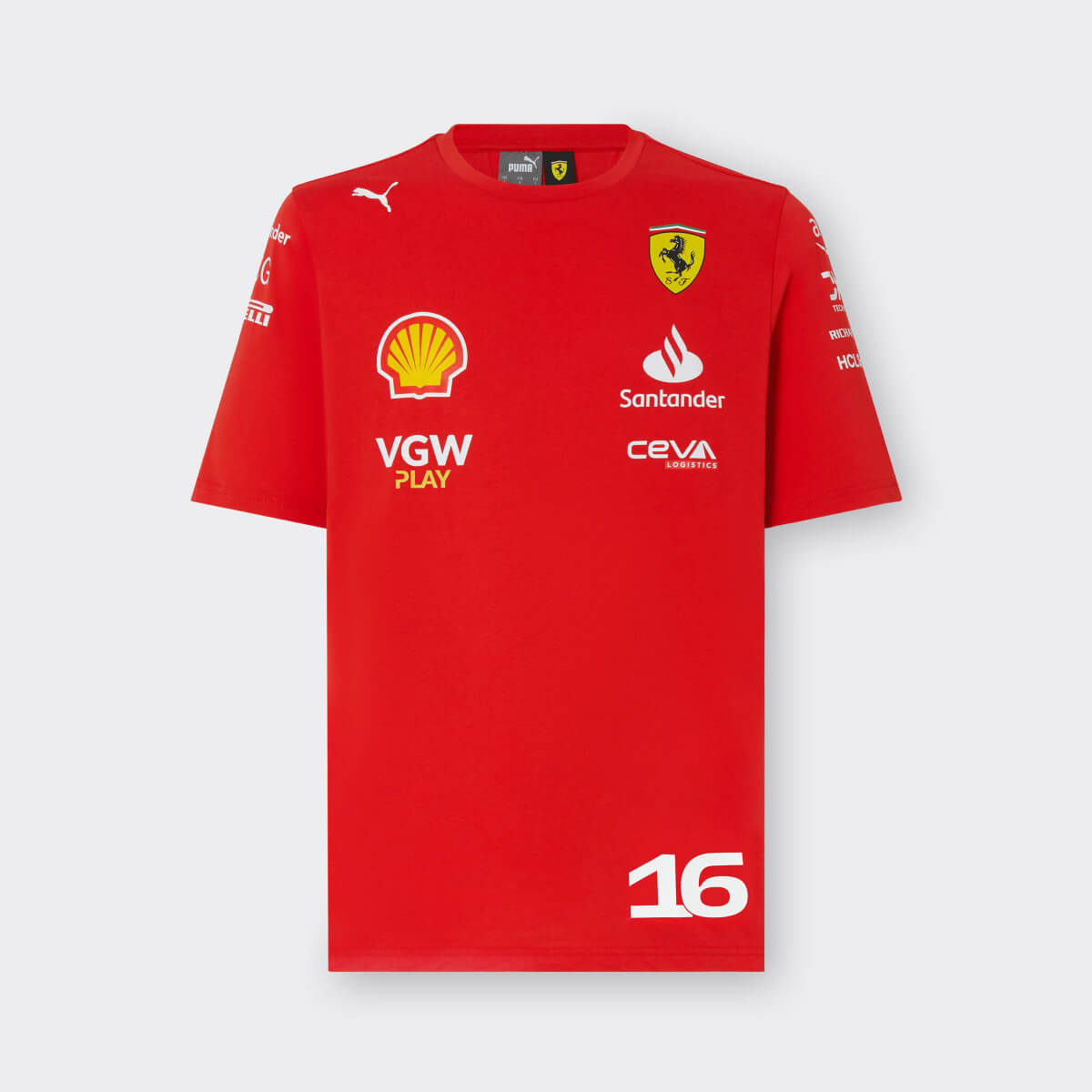 Charles Leclerc T-shirt / Team Scuderia Ferrari Replica 