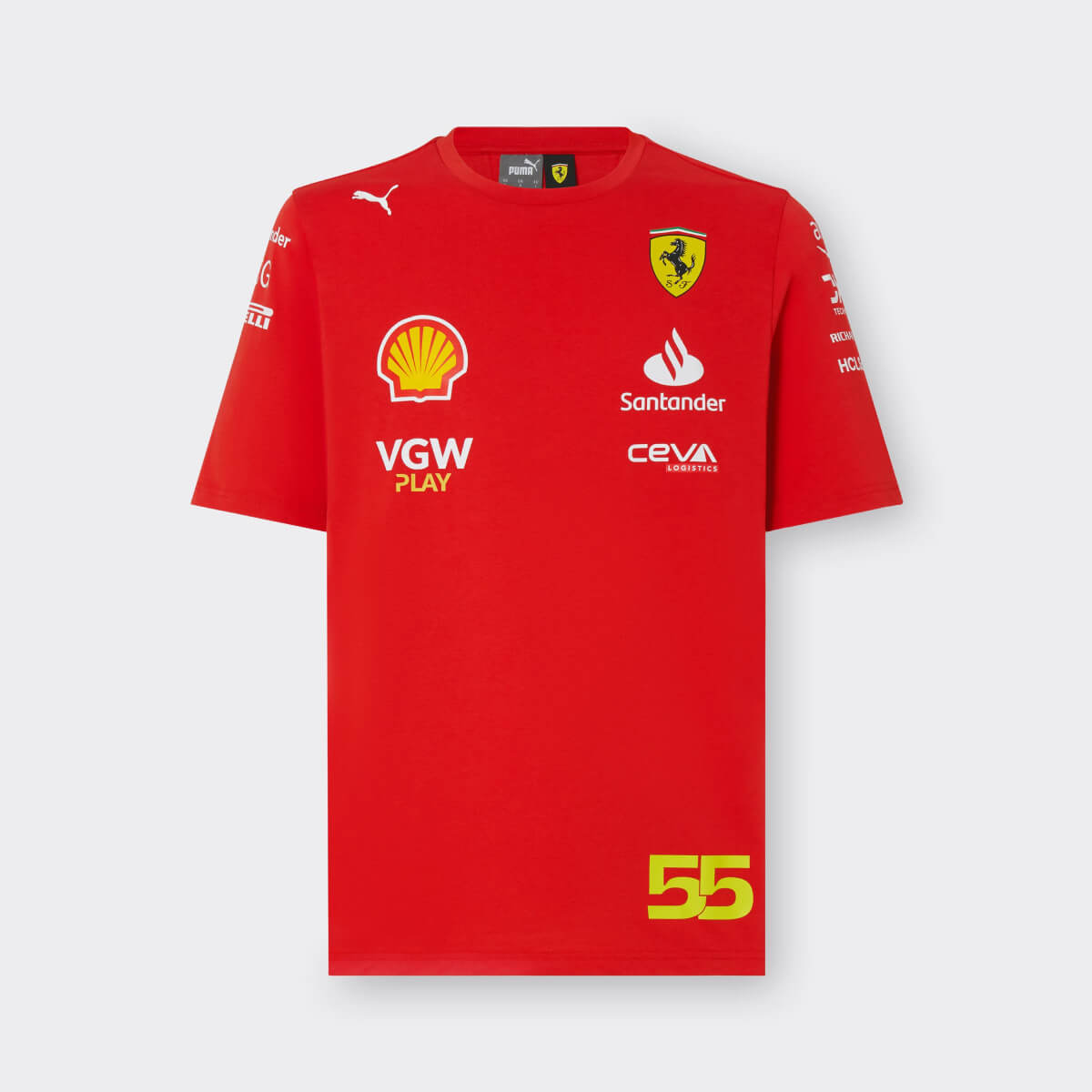 Carlos Sainz T-shirt / Team Scuderia Ferrari Replica 