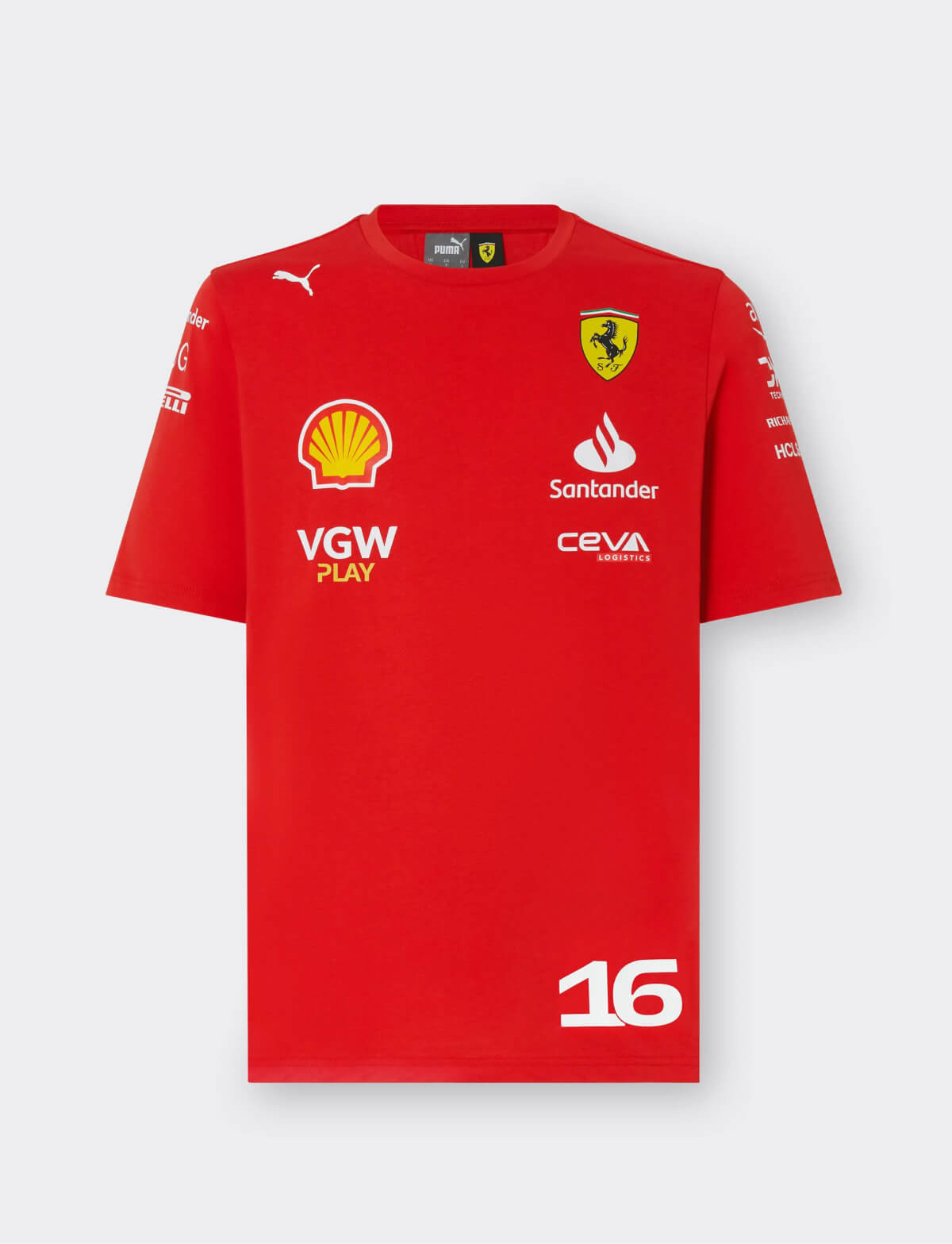 Team Scuderia Ferrari 2024 Replica T-Shirt