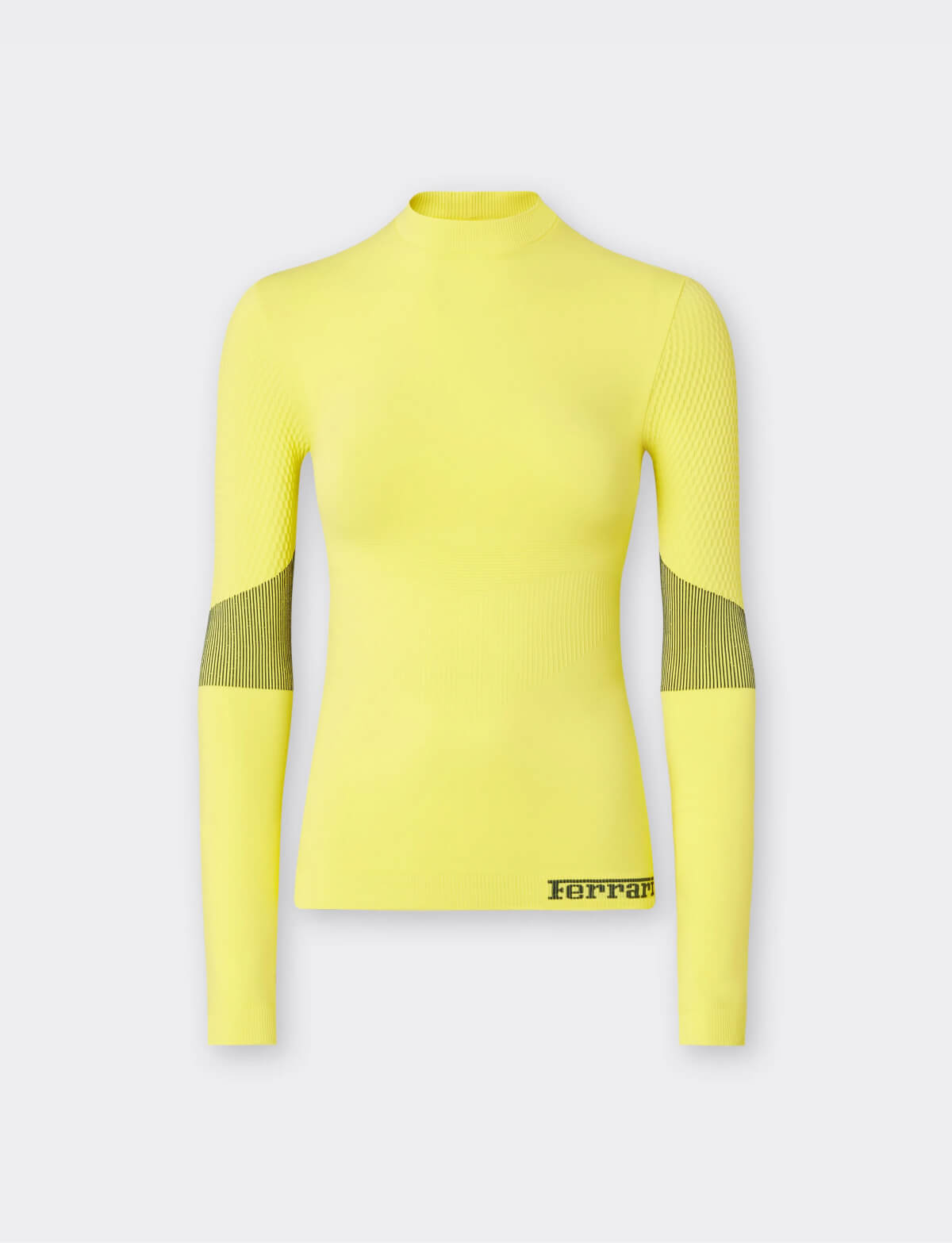 Technical-fibre long-sleeve shirt with contrasting graphics