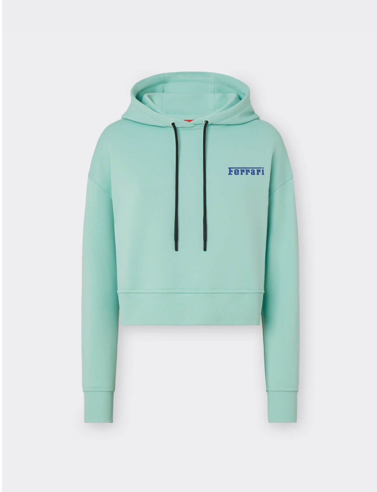 Hooded sweatshirt with silicone logo