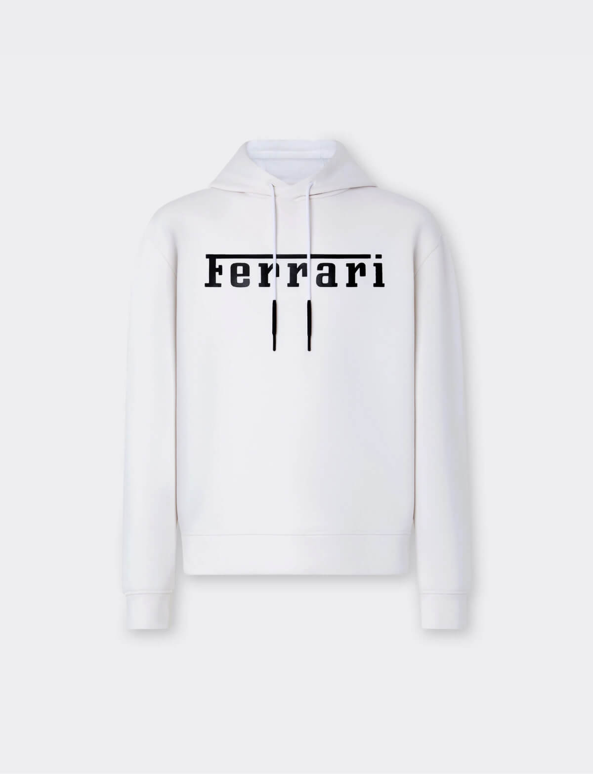 Hooded sweatshirt with contrasting Ferrari logo